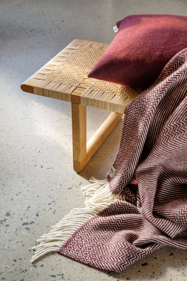Kattefot Burgundy Throw - Bilde 2