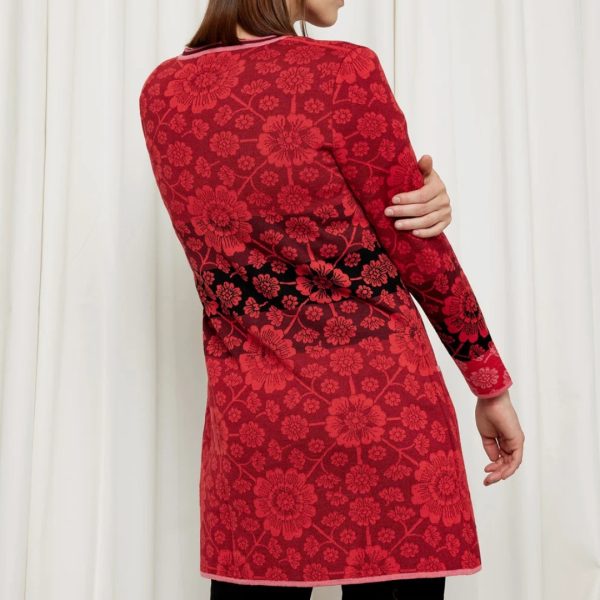 Marit Cardigan Red - L - Bilde 3