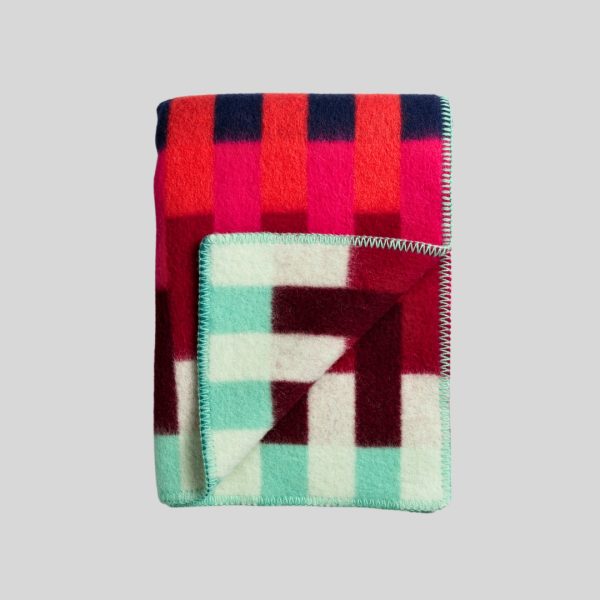 Åsmund Pink/Green Throw
