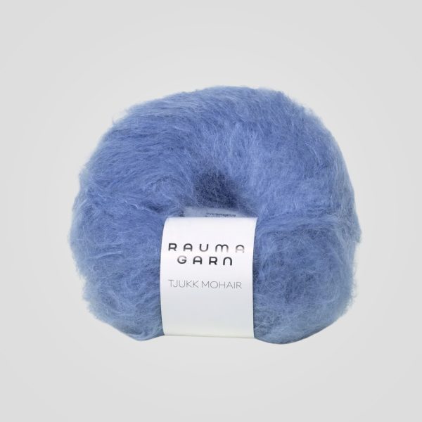 Rauma Tjukk Mohair Himmelblå