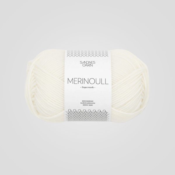 Sandnes Merinoull 1001 Optisk Hvit