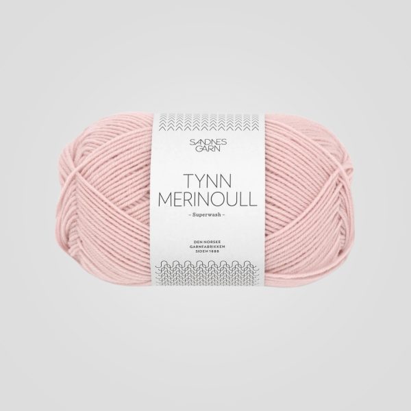 Sandnes Tynn Merinoull 3511 Pudder Rosa