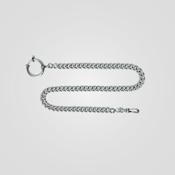 Klokkekjede 34 cm panser, oksidert