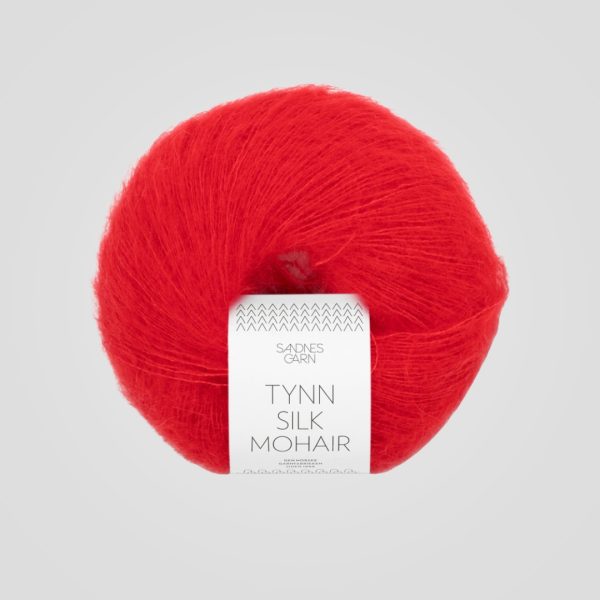 Sandnes Tynn Silk Mohair 4018 Scarlet Red