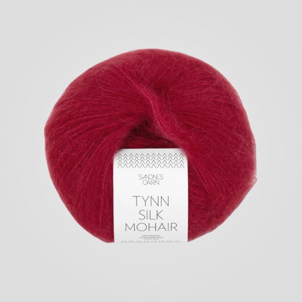 Sandnes Tynn Silk Mohair 4236 Dyp Rød