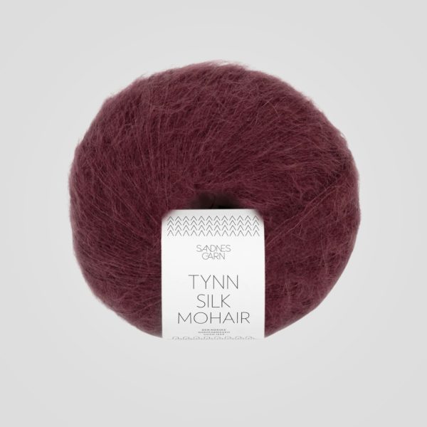 Sandnes Tynn Silk Mohair 4372 Dyp Burgunder