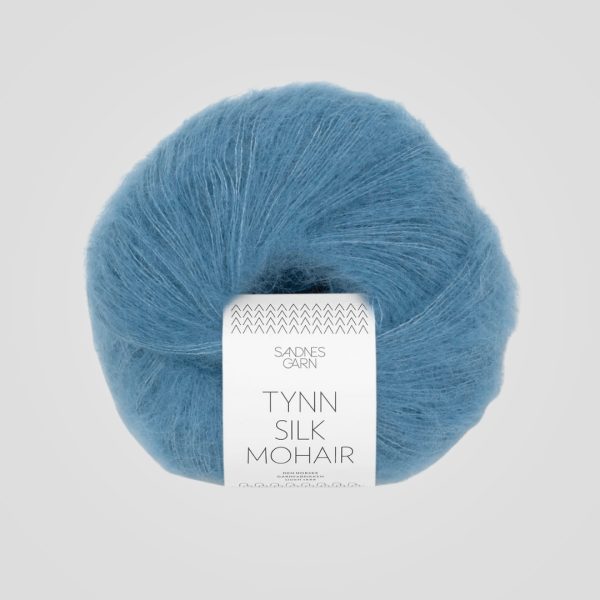 Sandnes Tynn Silk Mohair 6042 Mørk Himmelblå
