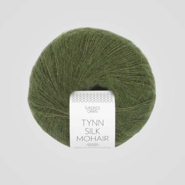 Sandnes Tynn Silk Mohair 9062 Olivengrønn