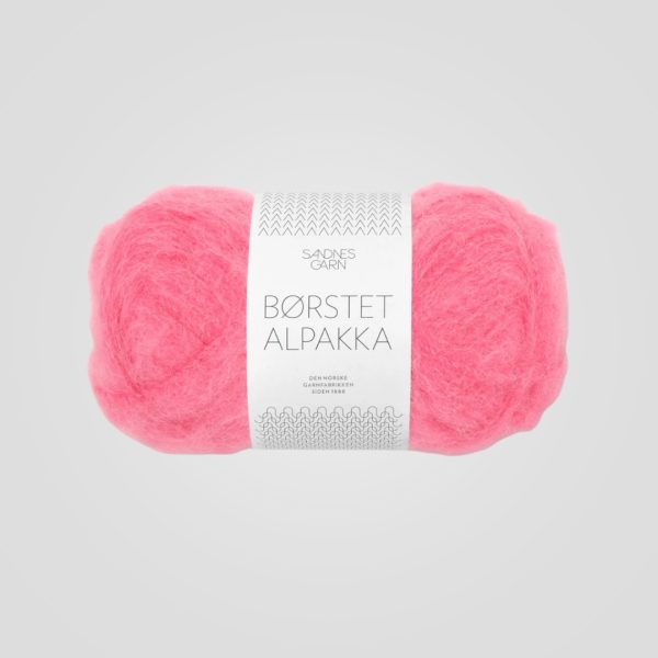 Sandnes Børstet Alpakka 4315 Bubblegum Pink