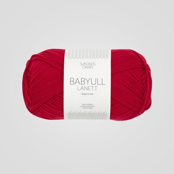 Sandnes Babyull Lanett 4128 Rød