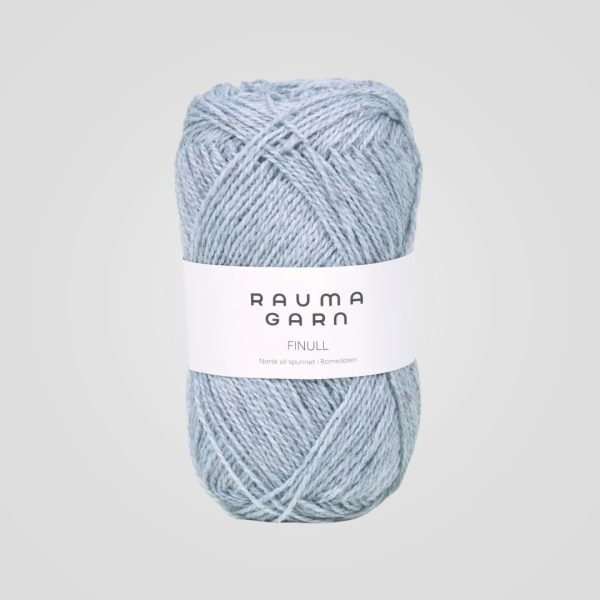 Rauma Finull Lys Blå Melert