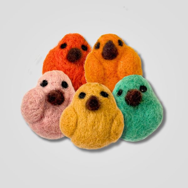 Ullfilt Kyllinger 5pk, Påskestemning