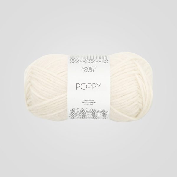 Sandnes Poppy 1002 Hvit
