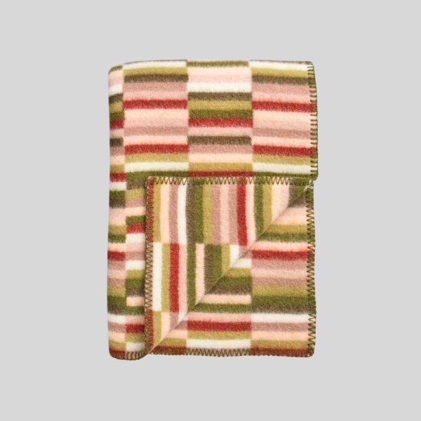 Ida Olive Burgundy Throw