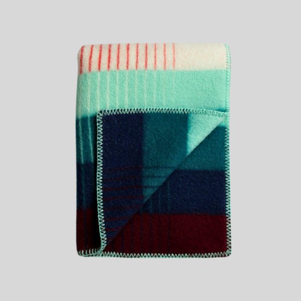 Åsmund Gradient Red/Turquoise Throw