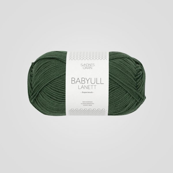 Sandnes Babyull Lanett Skoggrønn 8082