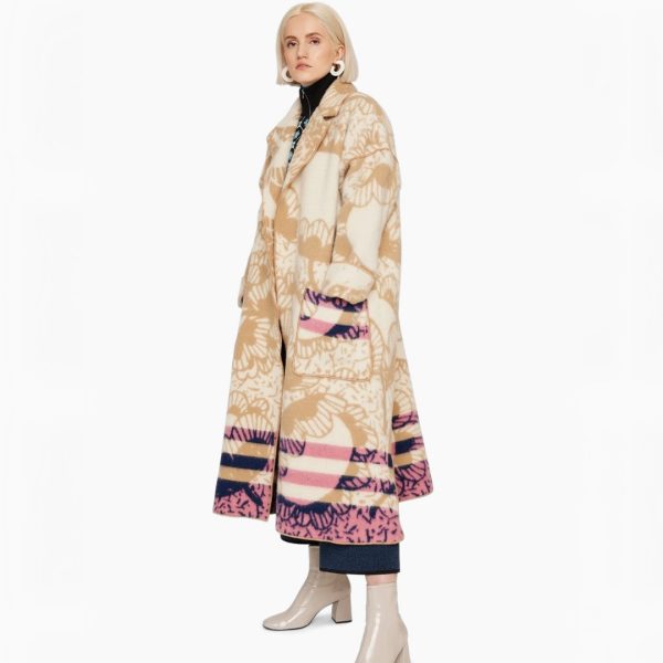 Oleana Buddy Blanket Coat Rosy