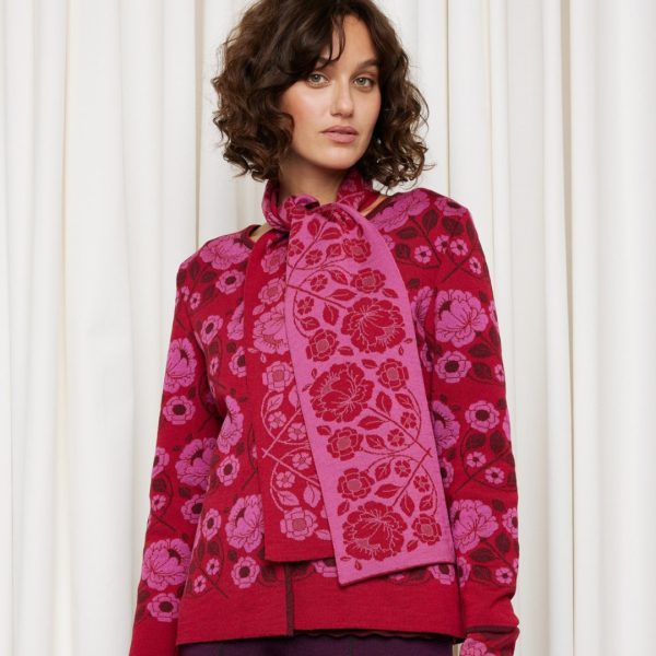 Oleana Hildegunn Scarf Burgundy