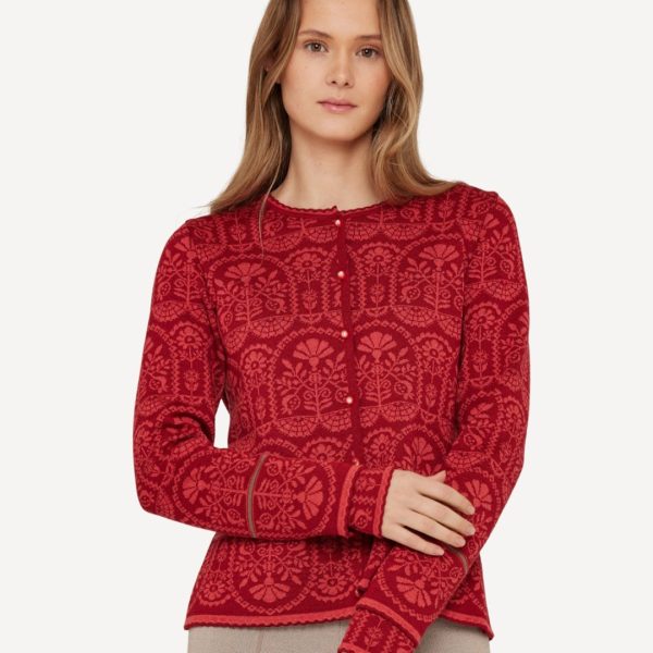 Oddrun Cardigan Red M