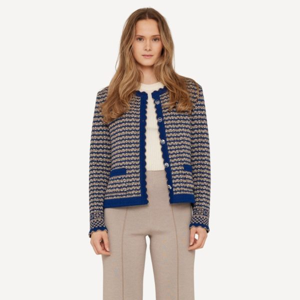 Oleana Sigrid Cardigan Blue M - Bilde 3