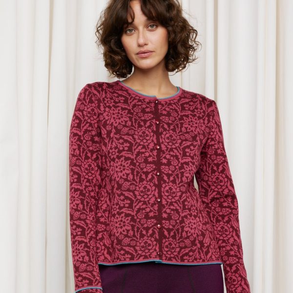 Signe Cardigan Burgundy XL