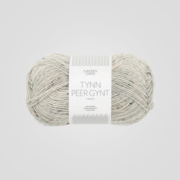 Sandnes Tynn Peer Gynt Tweed Lys Gråmelert 1034