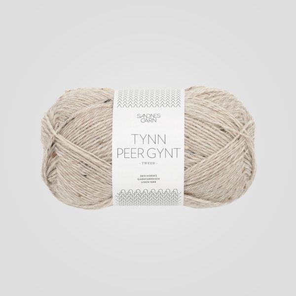 Sandnes Tynn Peer Gynt Tweed Gråbeige 2655